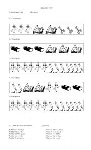 English Worksheet: TEST CLASSROOM