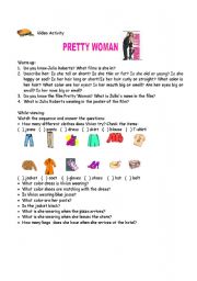 English Worksheet: movie activity: Pretty Woman