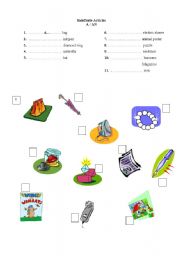 English Worksheet: Indefinite articles