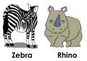 English Worksheet: wild animals flashcards