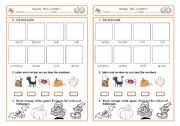 English Worksheet: Halloween - cut and do