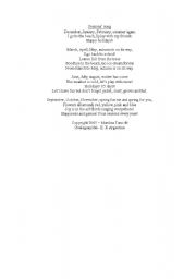 English Worksheet: Seasons song