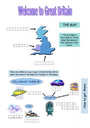 English Worksheet: Welcome to Great Britain 