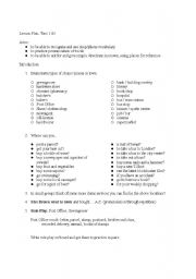 English Worksheet: Shops and place in town, directions