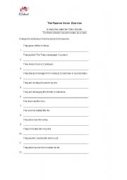 English worksheet: passive worksheet