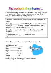 English Worksheet: Dream Vacation: a writing activity