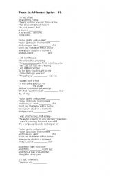 English Worksheet: lyrics - fill the gaps