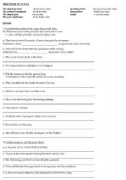 English Worksheet: passive voice