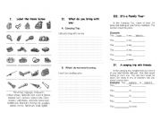 English Worksheet: Travel Accessories