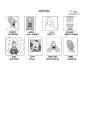 English Worksheet: adjectives