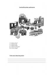 English Worksheet: Is there?