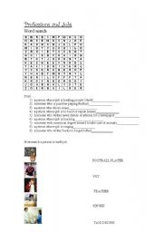 English Worksheet: Jobs-Crossword