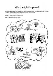 English Worksheet: What might happen to Mr Mole?