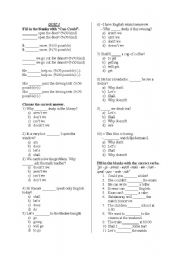 English Worksheet: modals-making suggestions-vocabulary- prepositions