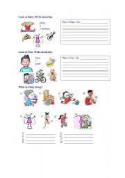 English Worksheet: Descriptions