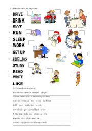 English Worksheet: SIMPLE PRESENT