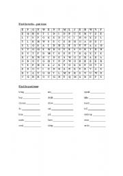 English worksheet: Wordsearch_past tense