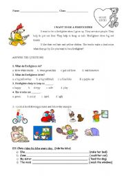 English Worksheet: Simple Present and Present Continuous