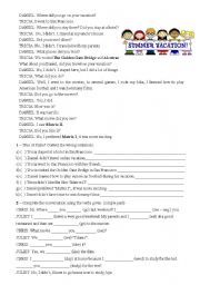 English Worksheet: Past