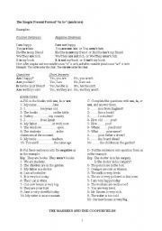 English Worksheet: to be