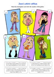 English Worksheet: Janes photo album