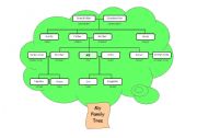 English Worksheet: Family Tree