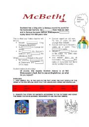 English Worksheet: Mcbeth