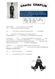 English Worksheet: CHARLIE CHAPLIN