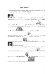 English Worksheet: Past Simple (The Simpsons)