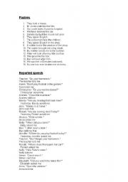 English Worksheet: Passives, reported speech, conditionals,...