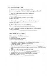 English Worksheet: Modal exercises