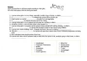 English Worksheet: Jobs