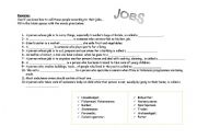 English worksheet: Jobs