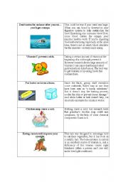 English Worksheet: Old wives tales
