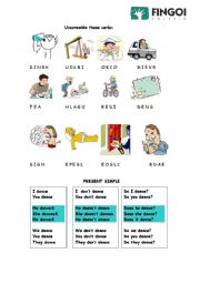 English Worksheet: Present simple exercises