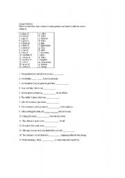 English Worksheet: Quantifiers