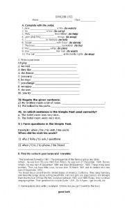 English Worksheet: english quiz