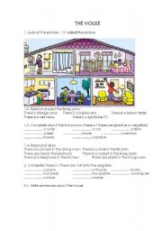 English Worksheet: The HOUSE