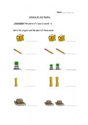 English Worksheet: Singular or plural