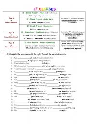 English Worksheet: If clauses - type 3