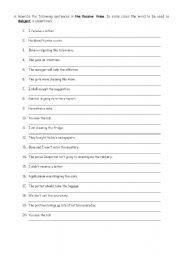 English Worksheet: Passive Voice