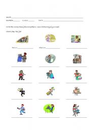 English worksheet: Jobs/Occupations