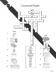 English Worksheet: HOUSE FURNITURE