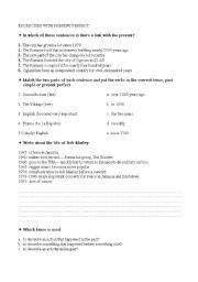 English worksheet: present perfect