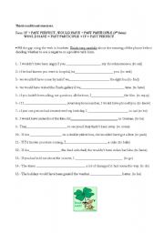 English Worksheet: Third conditional