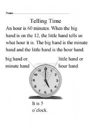 English worksheet: TIME