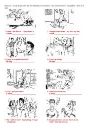 English Worksheet: If only and I wish