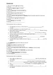 English Worksheet: UP and LOOK
