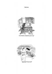 English worksheet: Cartoons