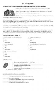 English Worksheet: The Rolling Stones